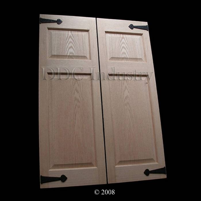 Oak Cafe Doors Raised Panel 2/0 Iron 24